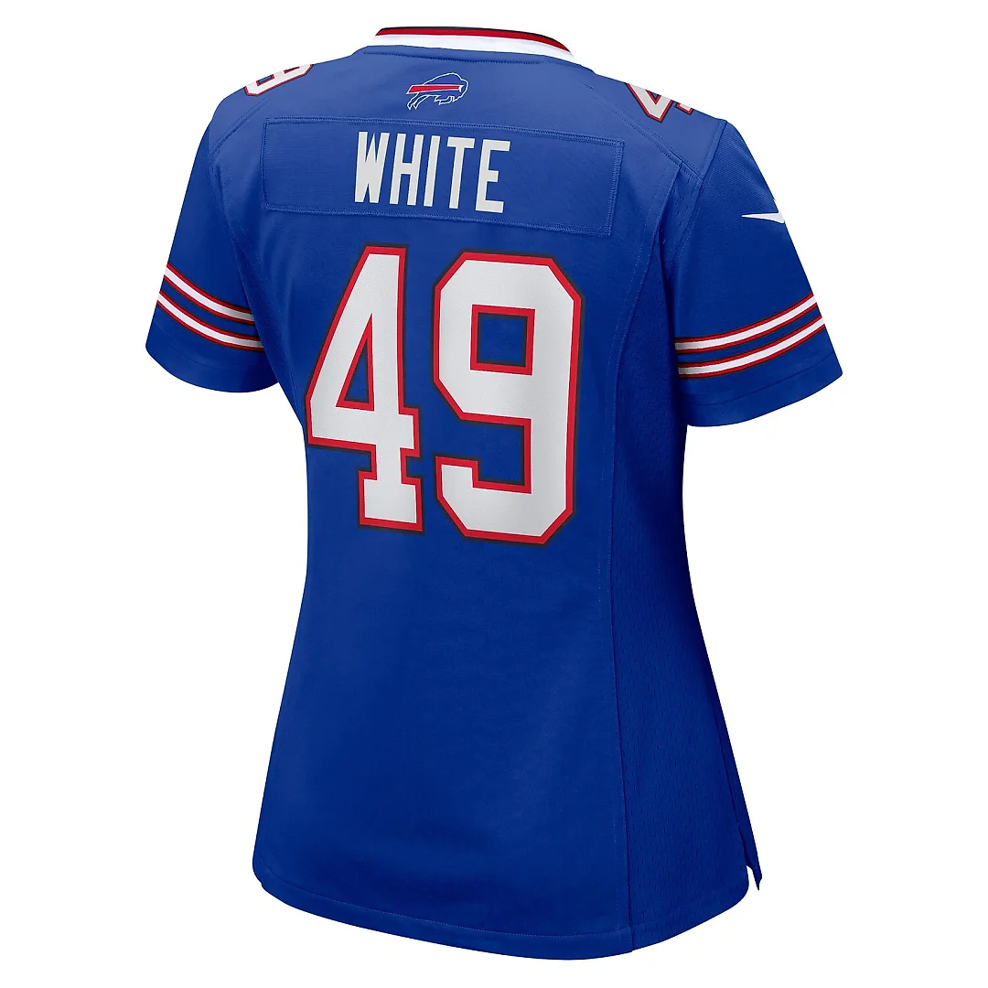 Zennovawear DaShaun White Buffalo Bills Women's Team Game Jersey - Royal