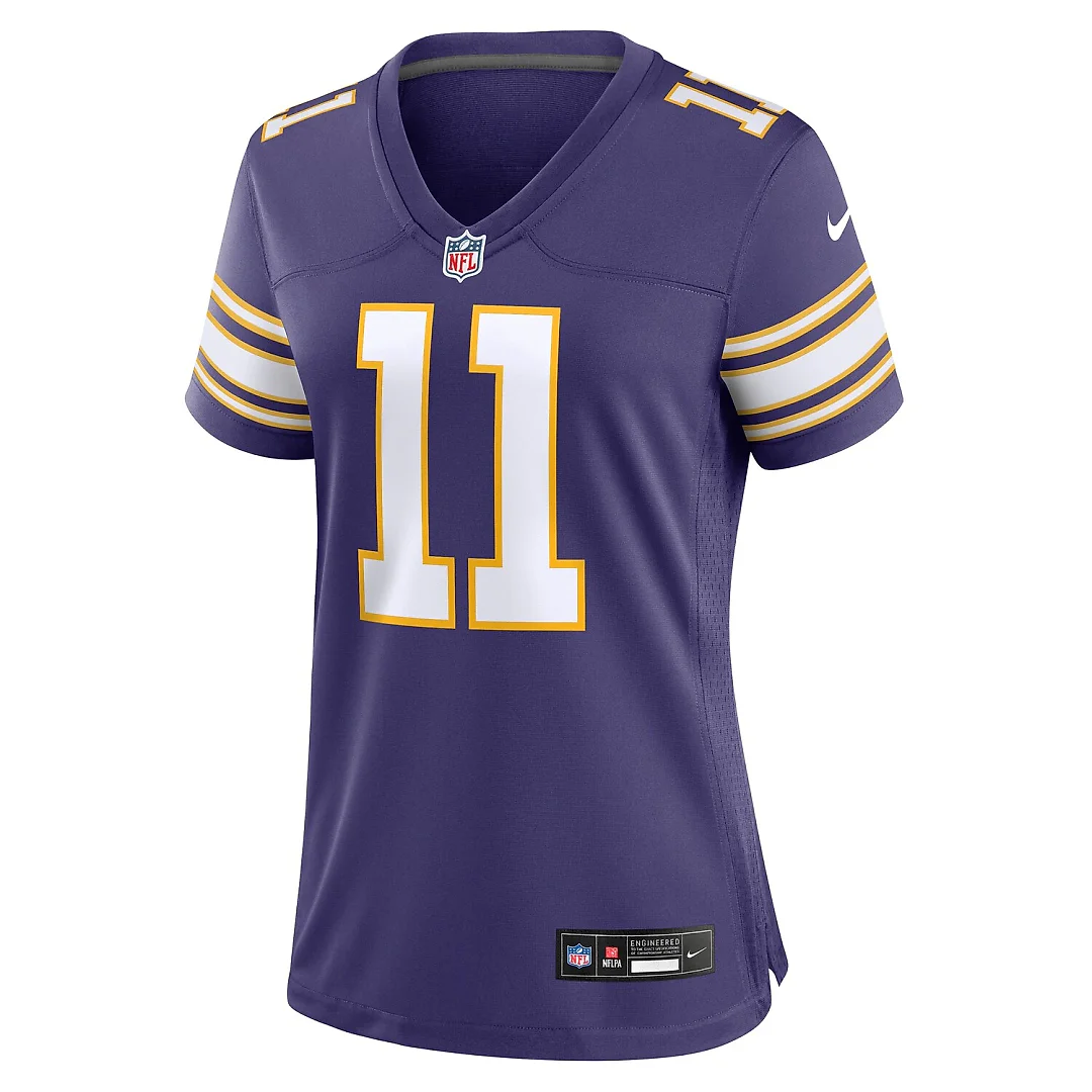 Zennovawear Daunte Culpepper Minnesota Vikings Women's Classic Retired Player Game Jersey - Purple