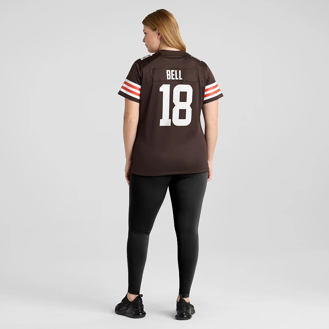 Zennovawear David Bell Cleveland Browns Women's Game Jersey - Brown