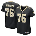 Zennovawear David Edwards New Orleans Saints Women's Team Game Jersey - Black