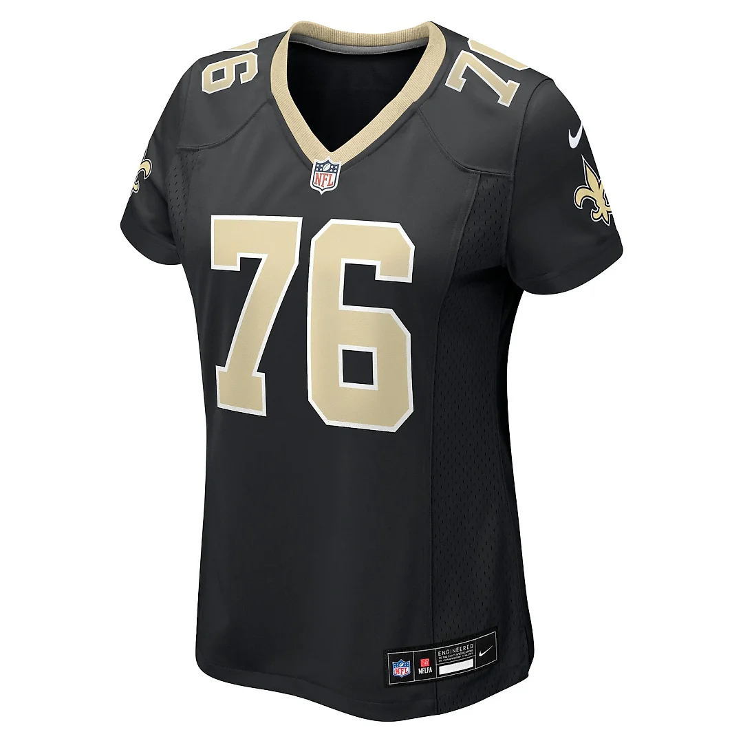 Zennovawear David Edwards New Orleans Saints Women's Team Game Jersey - Black