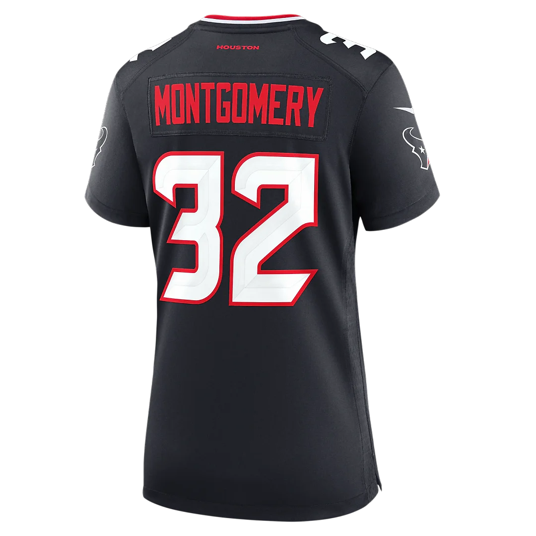 Zennovawear David Montgomery Houston Texans Women's Game Jersey - Navy