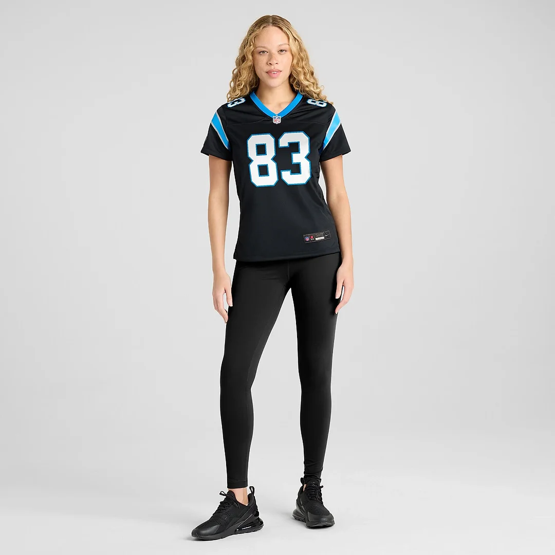 Zennovawear David Moore Carolina Panthers Women's Game Jersey - Black