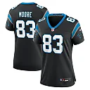 Zennovawear David Moore Carolina Panthers Women's Game Jersey - Black