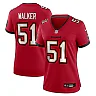 Zennovawear David Walker Tampa Bay Buccaneers Women's Team Game Jersey - Red