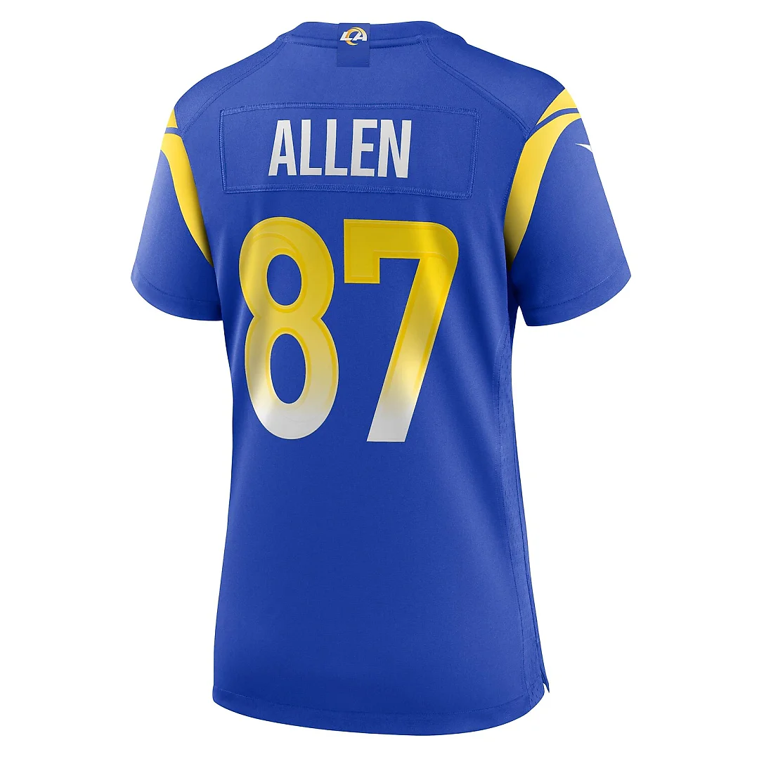 Zennovawear Davis Allen Los Angeles Rams Women's Home Game Jersey - Royal