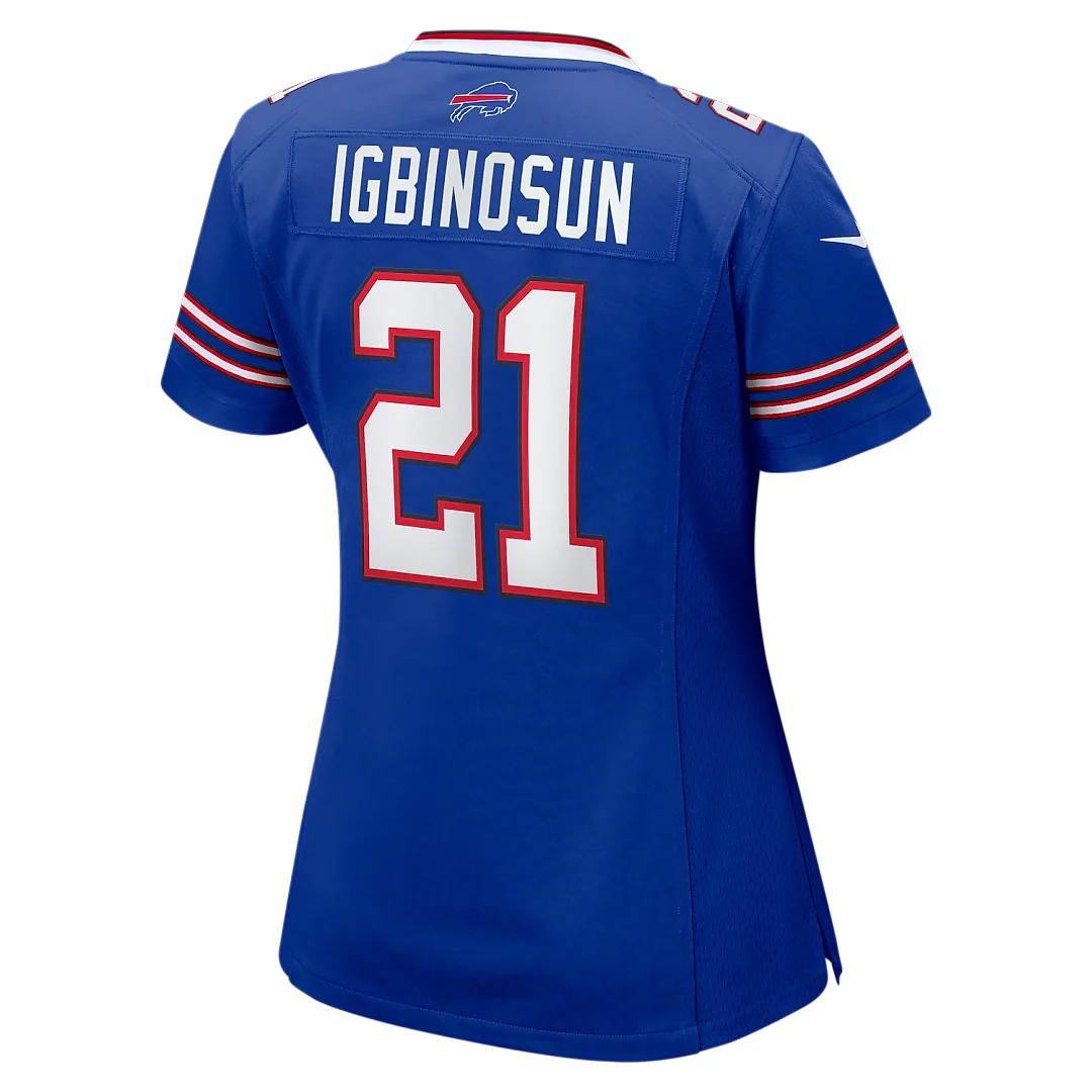 Zennovawear Davison Igbinosun Buffalo Bills Women's Team Game Jersey - Royal