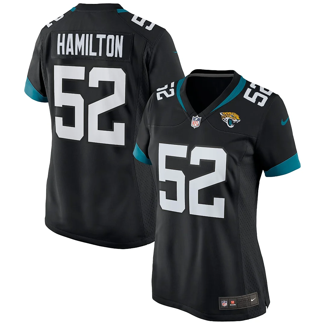 Zennovawear DaVon Hamilton Jacksonville Jaguars Women's Game Jersey - Black
