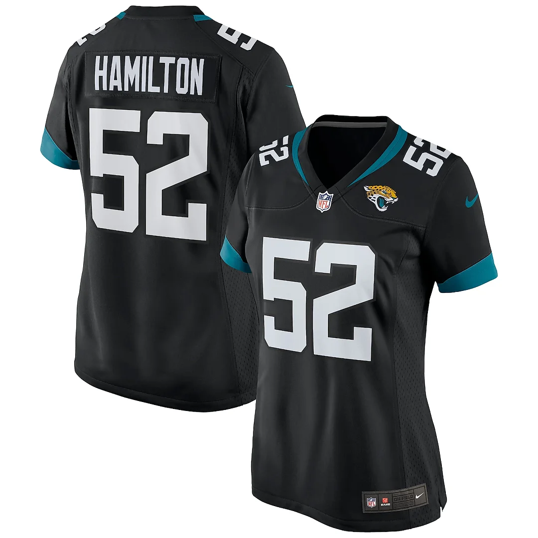 Zennovawear DaVon Hamilton Jacksonville Jaguars Women's Game Jersey - Black