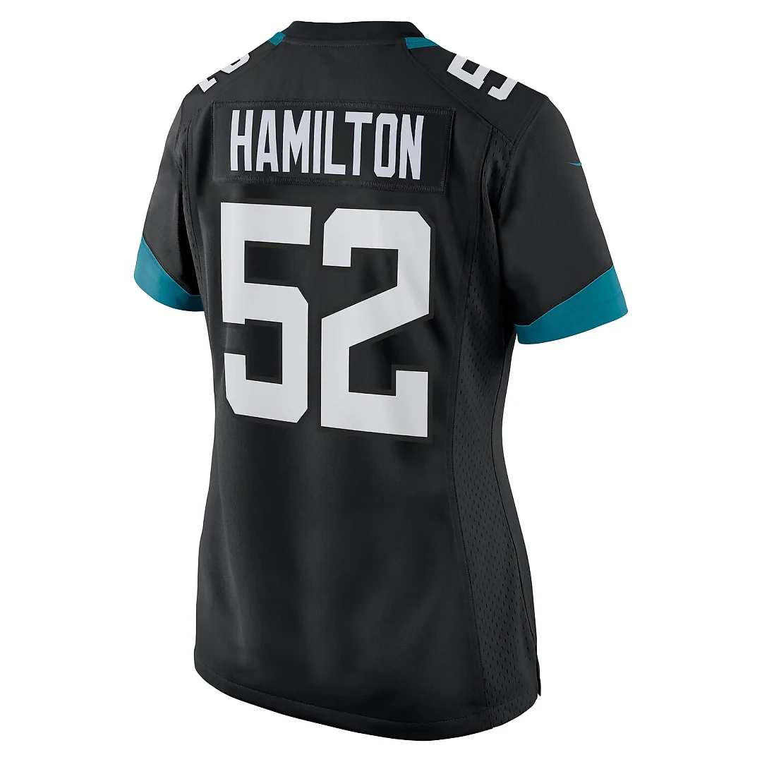 Zennovawear DaVon Hamilton Jacksonville Jaguars Women's Game Jersey - Black