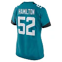 Zennovawear DaVon Hamilton Jacksonville Jaguars Women's Game Jersey - Teal