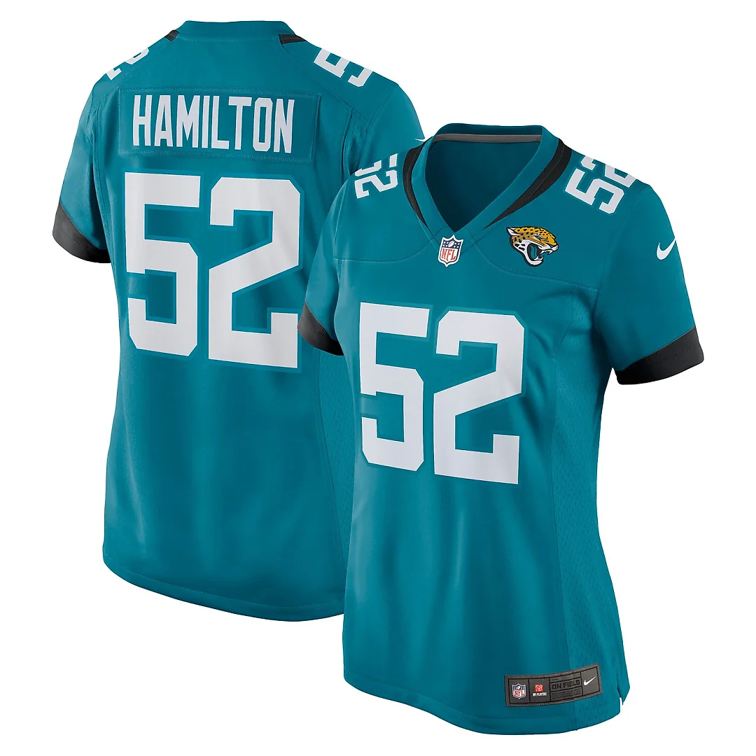 Zennovawear DaVon Hamilton Jacksonville Jaguars Women's Game Jersey - Teal