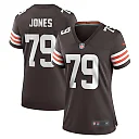 Zennovawear Dawand Jones Cleveland Browns Women's Team Game Jersey - Brown