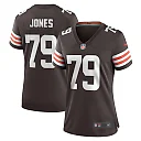 Zennovawear Dawand Jones Cleveland Browns Women's Team Game Jersey - Brown