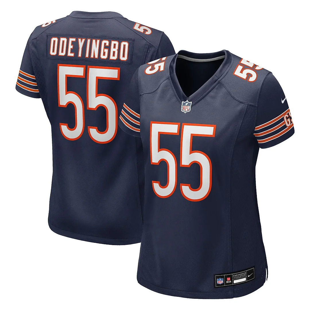 Zennovawear Dayo Odeyingbo Chicago Bears Women's Team Game Jersey - Navy