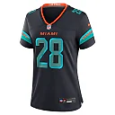 Zennovawear De’Von Achane Miami Dolphins Women's 2025 Rivalries Collection Game Jersey - Pitch Blue
