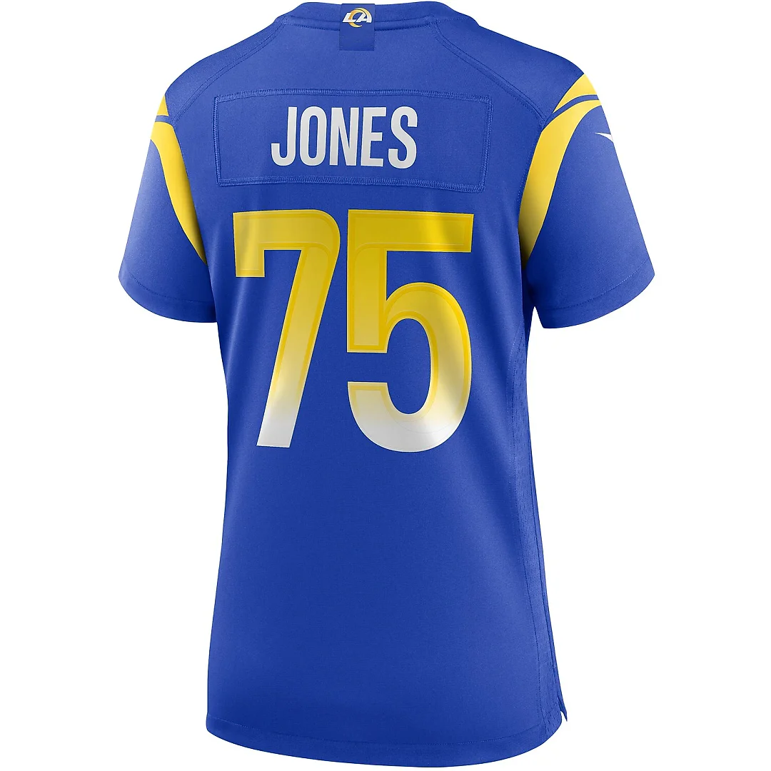 Zennovawear Deacon Jones Los Angeles Rams Women's Game Retired Player Jersey - Royal