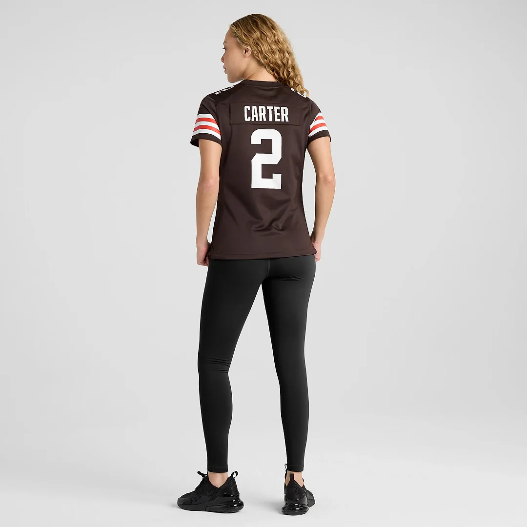 Zennovawear DeAndre Carter Cleveland Browns Women's Team Game Jersey - Brown