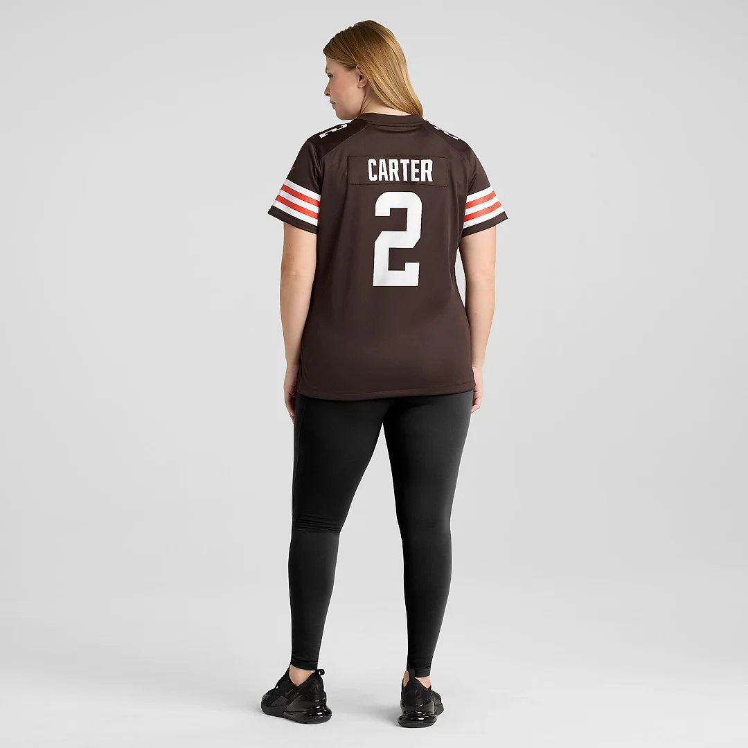 Zennovawear DeAndre Carter Cleveland Browns Women's Team Game Jersey - Brown