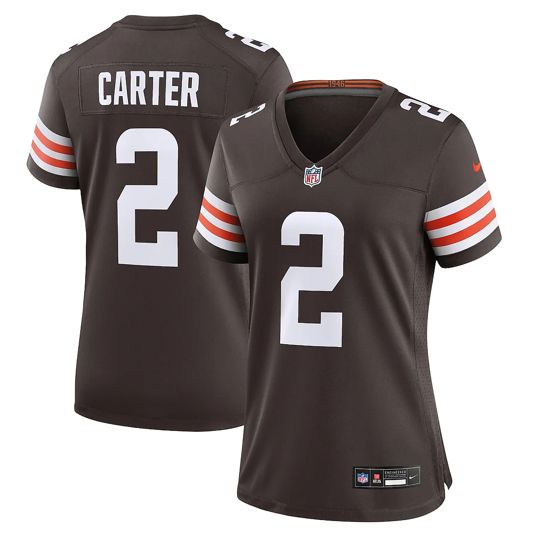 Zennovawear DeAndre Carter Cleveland Browns Women's Team Game Jersey - Brown