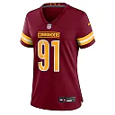 Zennovawear Deatrich Wise Jr. Washington Commanders Women's Team Game Jersey - Burgundy