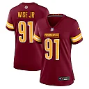 Zennovawear Deatrich Wise Jr. Washington Commanders Women's Team Game Jersey - Burgundy