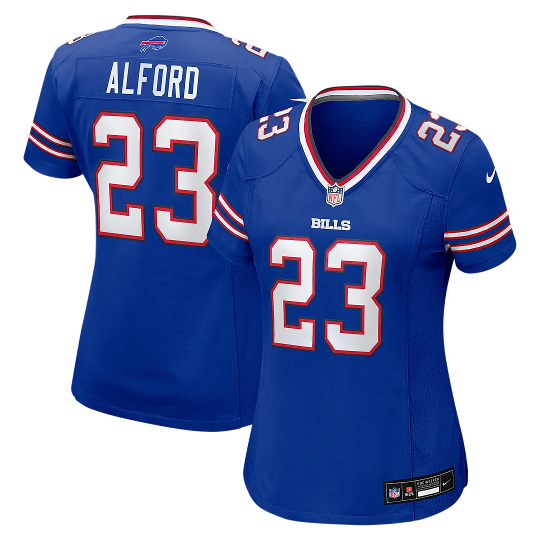 Zennovawear Dee Alford Buffalo Bills Women's Team Game Jersey - Royal