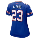 Zennovawear Dee Alford Buffalo Bills Women's Team Game Jersey - Royal