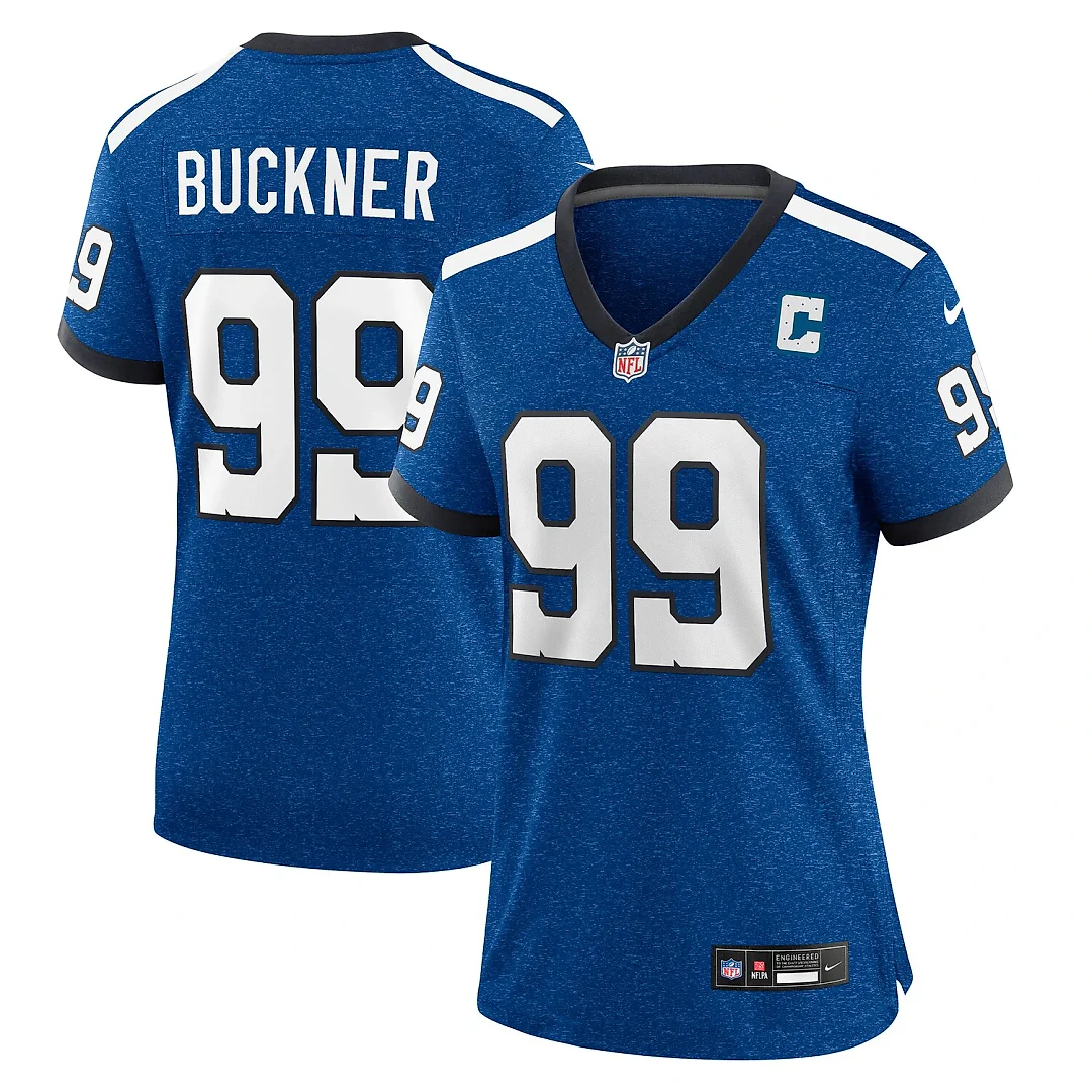 Zennovawear DeForest Buckner Indianapolis Colts Women's Indiana Nights Alternate Game Jersey - Royal