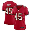 Zennovawear Deion Jones Tampa Bay Buccaneers Women's Team Game Jersey - Red