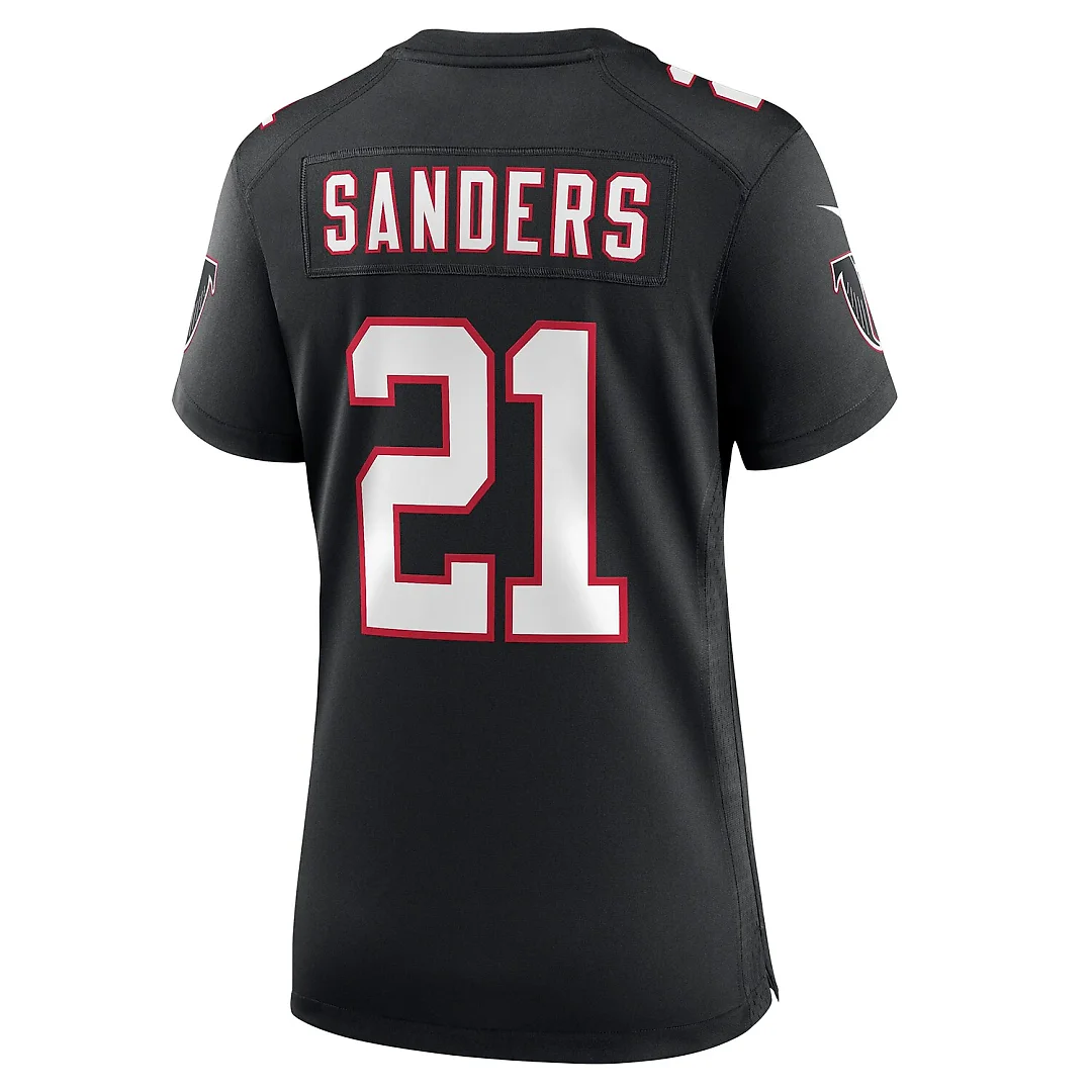 Zennovawear Deion Sanders Atlanta Falcons Women's Alternate Retired Player Game Jersey - Black