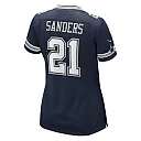 Zennovawear Deion Sanders Dallas Cowboys Women's Team Retired Player Game Jersey - Navy