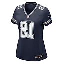 Zennovawear Deion Sanders Dallas Cowboys Women's Team Retired Player Game Jersey - Navy