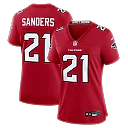 Zennovawear Deion Sanders Atlanta Falcons Women's Retired Player Game Jersey - Red