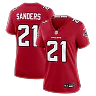 Zennovawear Deion Sanders Atlanta Falcons Women's Retired Player Game Jersey - Red
