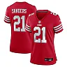 Zennovawear Deion Sanders San Francisco 49ers Women's Retired Player Game Jersey - Scarlet