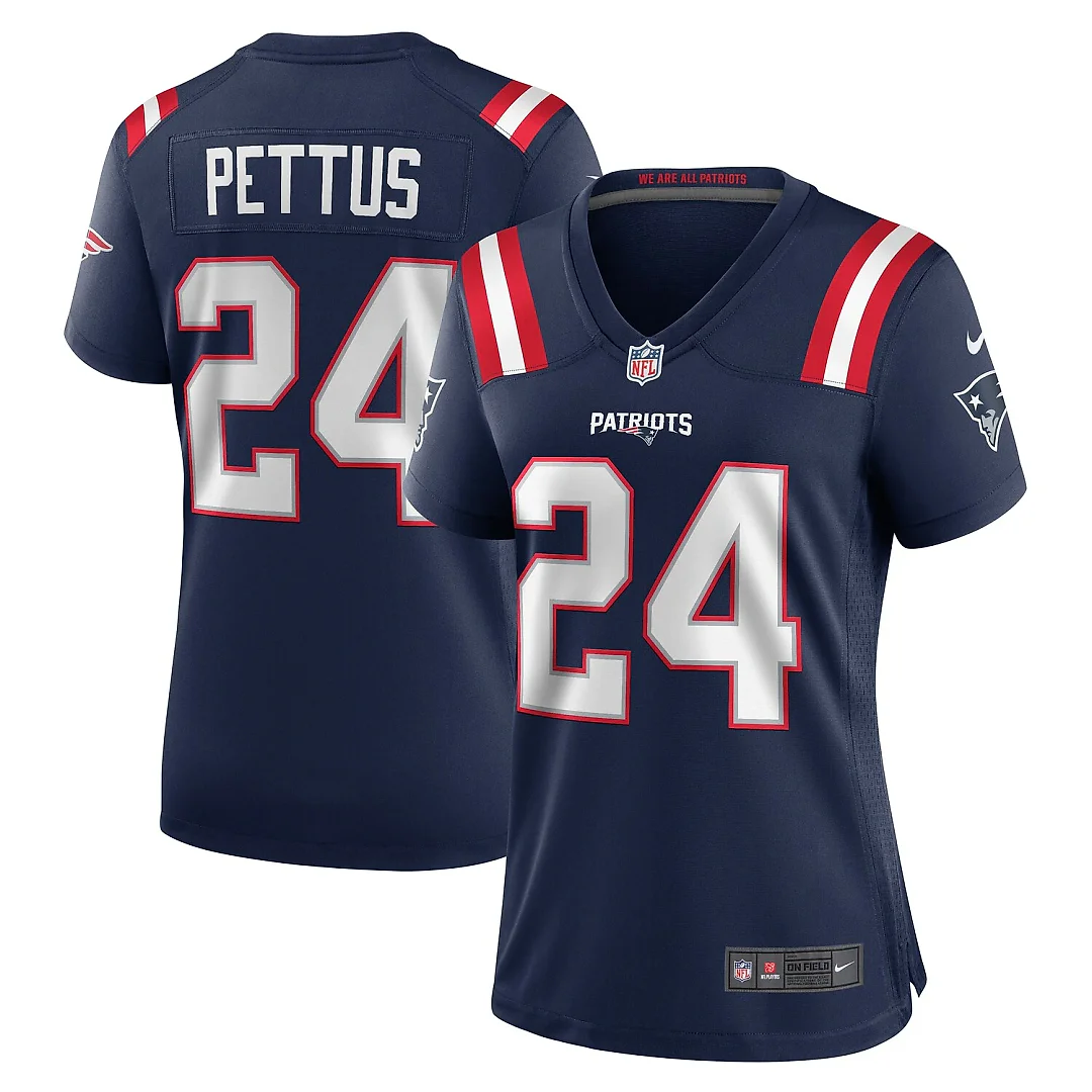 Zennovawear Dell Pettus New England Patriots Women's Game Jersey - Navy