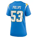 Zennovawear Del'Shawn Phillips Los Angeles Chargers Women's Team Game Jersey - Powder Blue