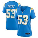 Zennovawear Del'Shawn Phillips Los Angeles Chargers Women's Team Game Jersey - Powder Blue