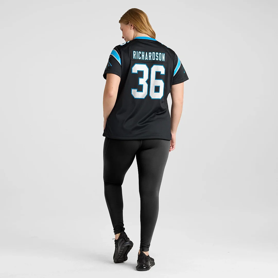 Zennovawear Demani Richardson Carolina Panthers Women's Team Game Jersey - Black