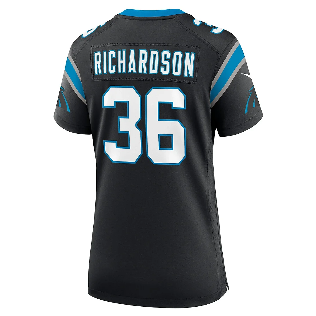 Zennovawear Demani Richardson Carolina Panthers Women's Team Game Jersey - Black