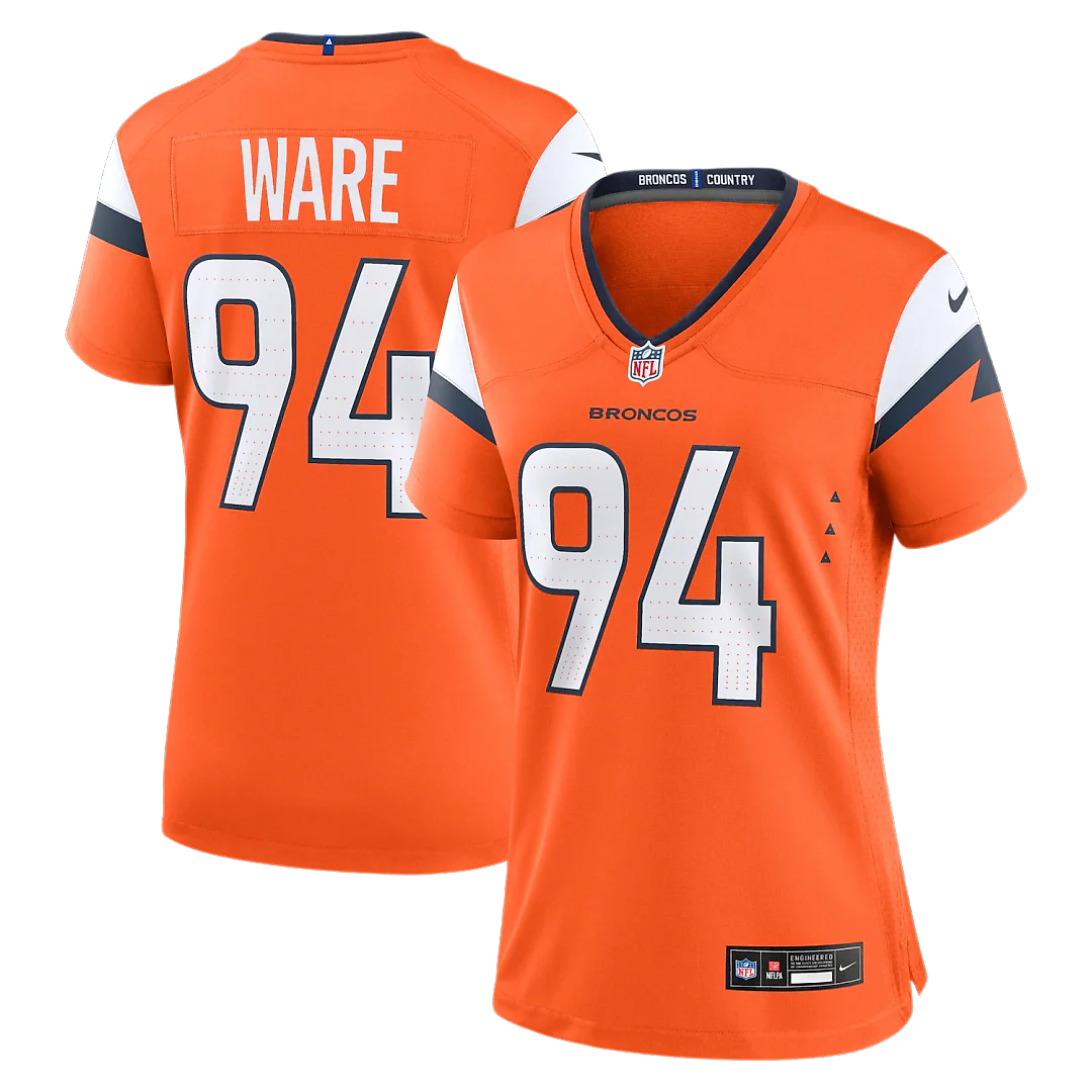 Zennovawear DeMarcus Ware Denver Broncos Women's Team Retired Game Jersey - Orange