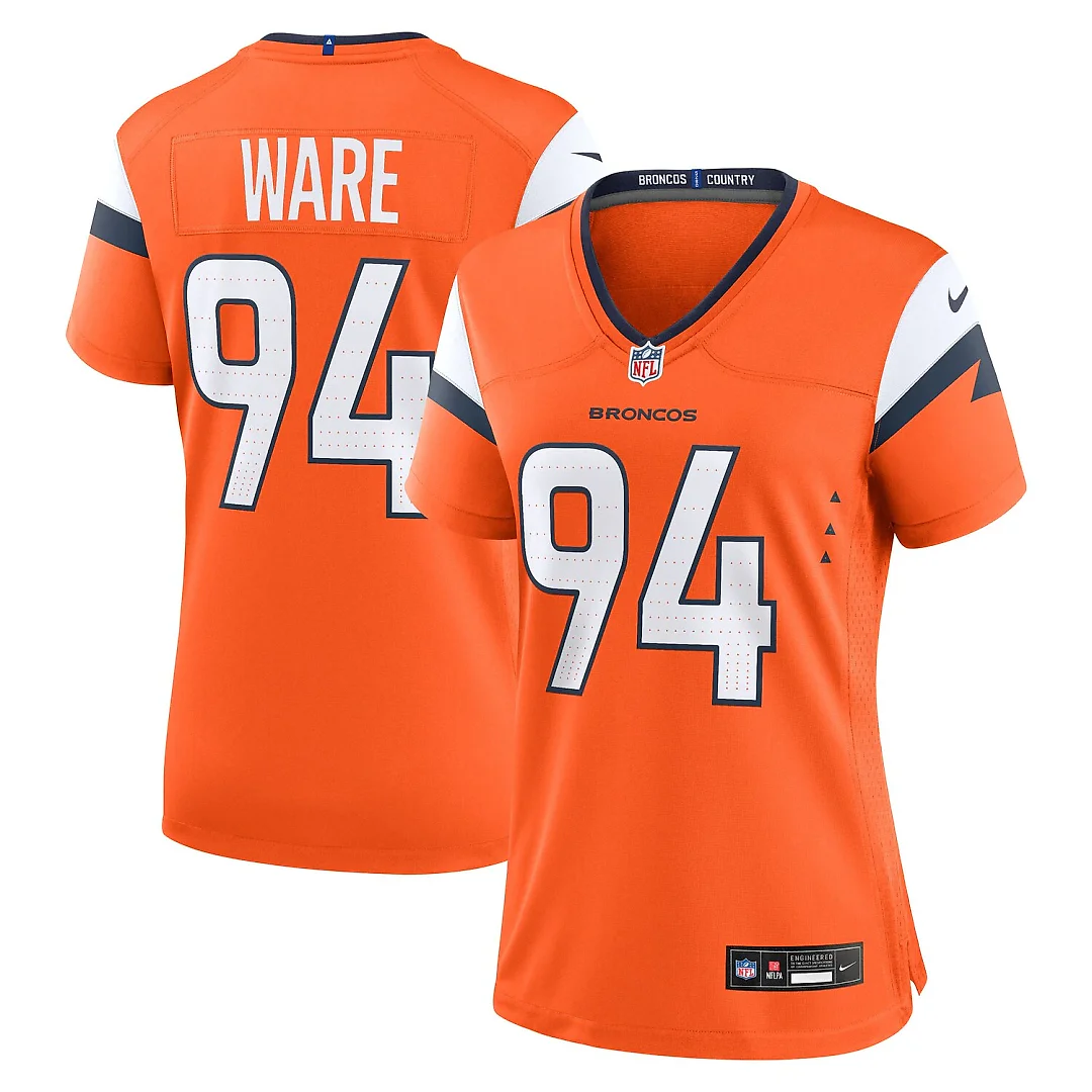 Zennovawear DeMarcus Ware Denver Broncos Women's Team Retired Game Jersey - Orange