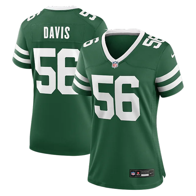 Zennovawear Demario Davis New York Jets Women's Team Game Jersey - Legacy Green