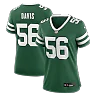 Zennovawear Demario Davis New York Jets Women's Team Game Jersey - Legacy Green