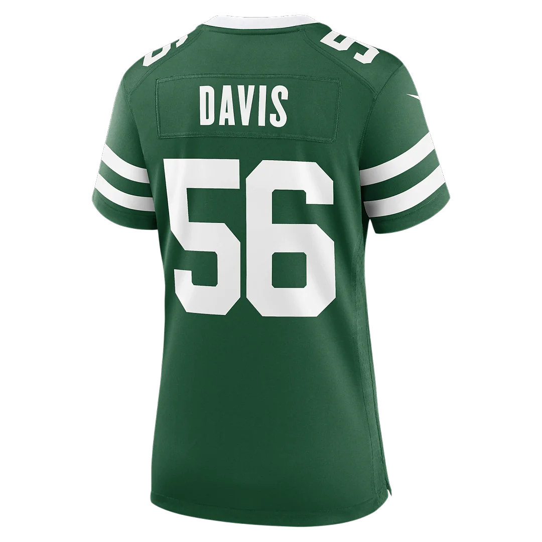 Zennovawear Demario Davis New York Jets Women's Team Game Jersey - Legacy Green