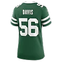 Zennovawear Demario Davis New York Jets Women's Team Game Jersey - Legacy Green