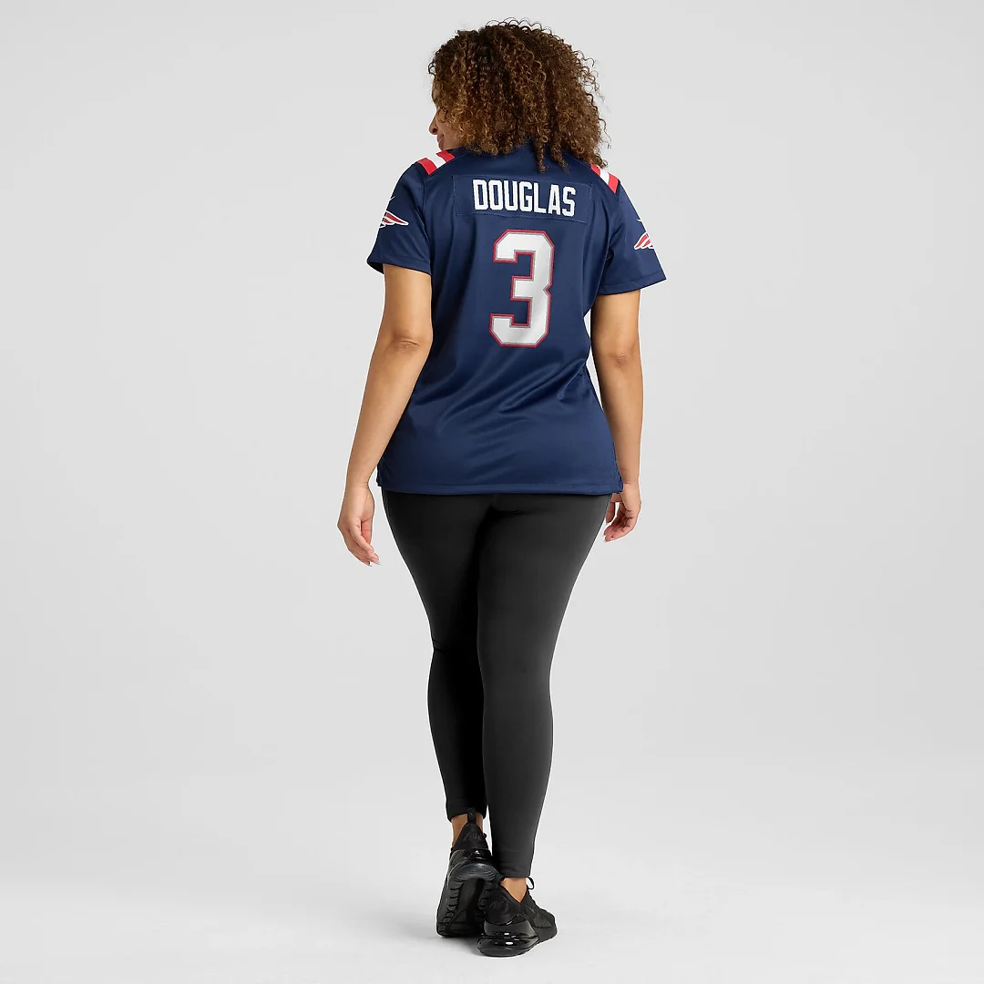 Zennovawear Demario Douglas New England Patriots Women's Game Jersey - Navy