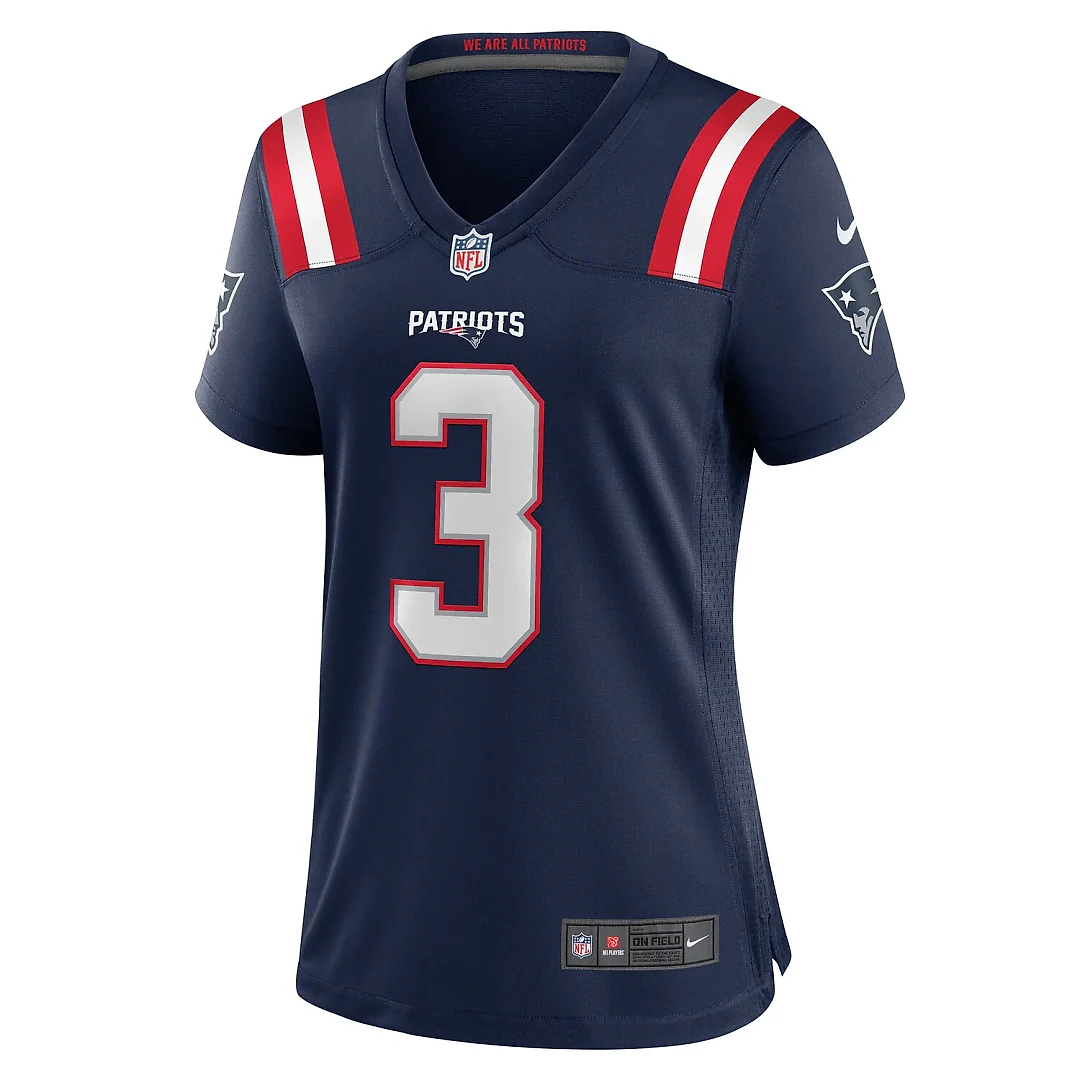 Zennovawear Demario Douglas New England Patriots Women's Game Jersey - Navy