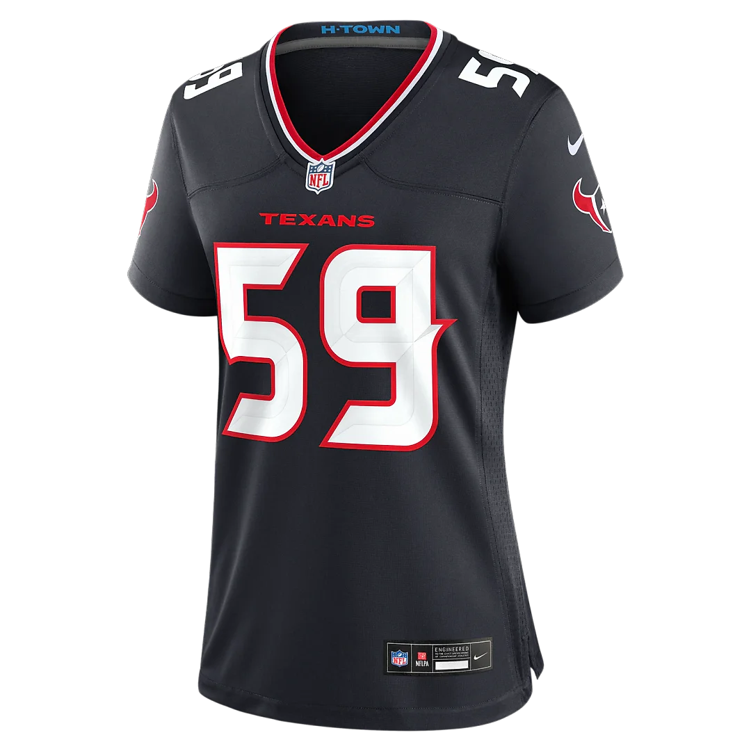 Zennovawear DeMeco Ryans Houston Texans Women's Team Retired Game Jersey - Navy